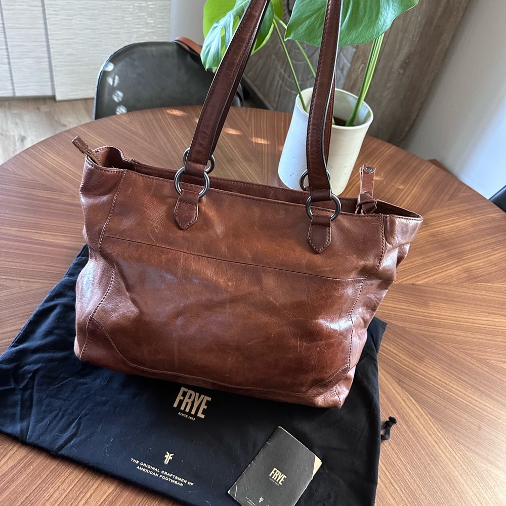 Frye. Leather. Melissa style tote.